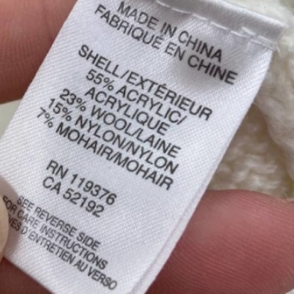 Helmut Lang Asymmetric Long Sleeve Ivory Knit Wool Blend Sweater size P - Picture 7 of 7